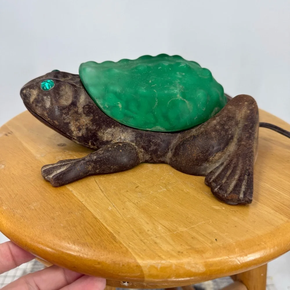 vintage electric frog accent lamp, often referred to as a 
